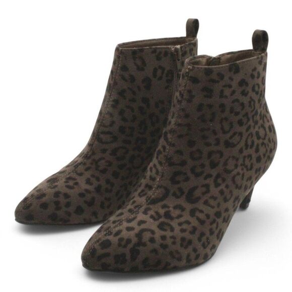 GC Shoes Womens Aden Faux Suede Kitten Heel Booties - Picture 7 of 9